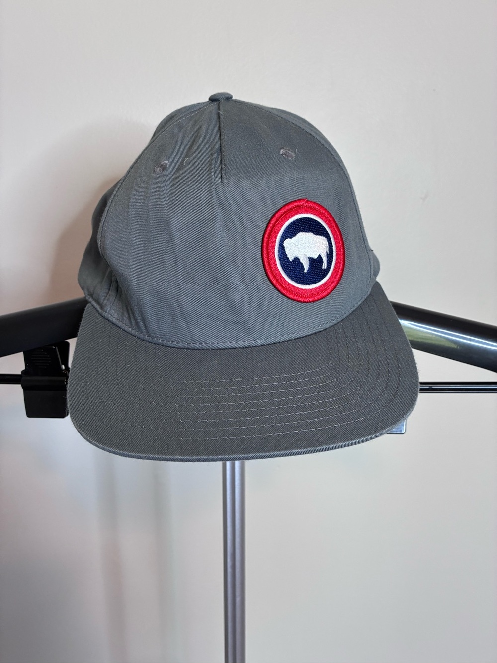 Richardson Buffalo Logo Snapback Hat Gray Jackson Wyoming Cap